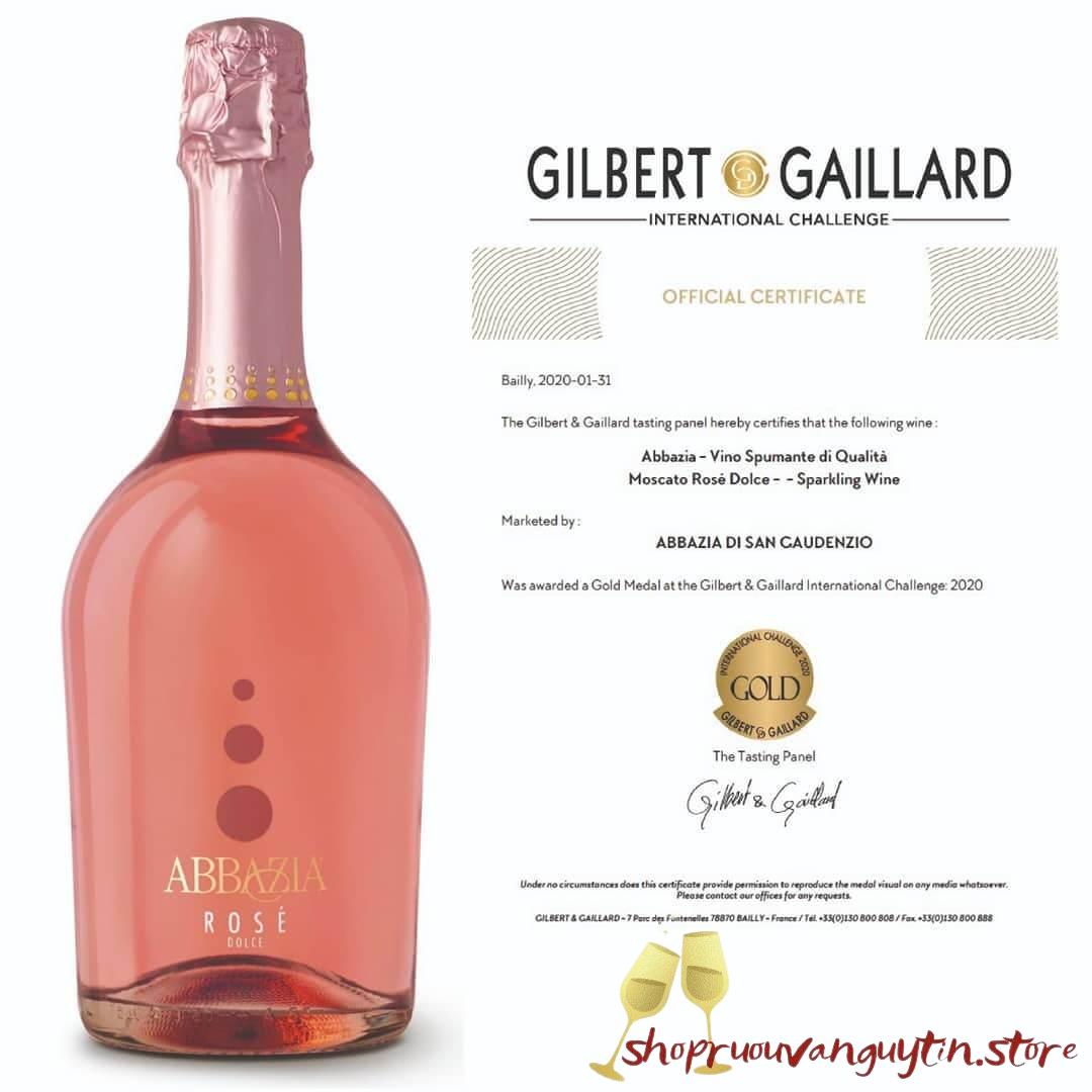 Abbazia Moscato Sparkling Rose