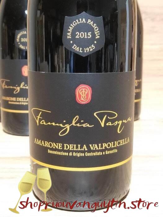 Rượu Vang Ý Pasqua Famiglia Amarone Della Valpolicella DOCG - Hình ảnh 5