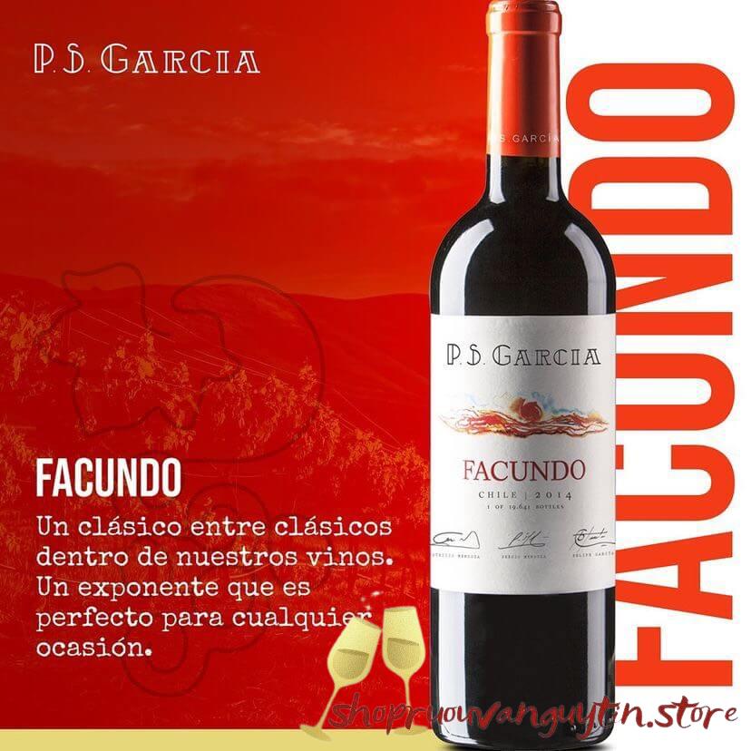P.S Garcia Facundo Blend; rượu vang đỏ Chile