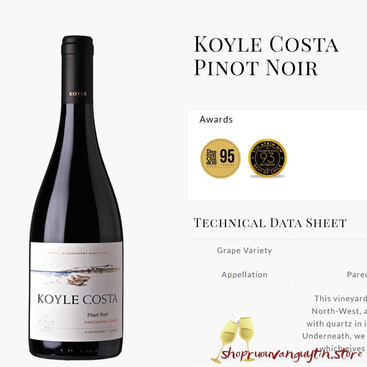 Koyle Costa Pinot Noir; KOYLE COSTA PINOT NOIR