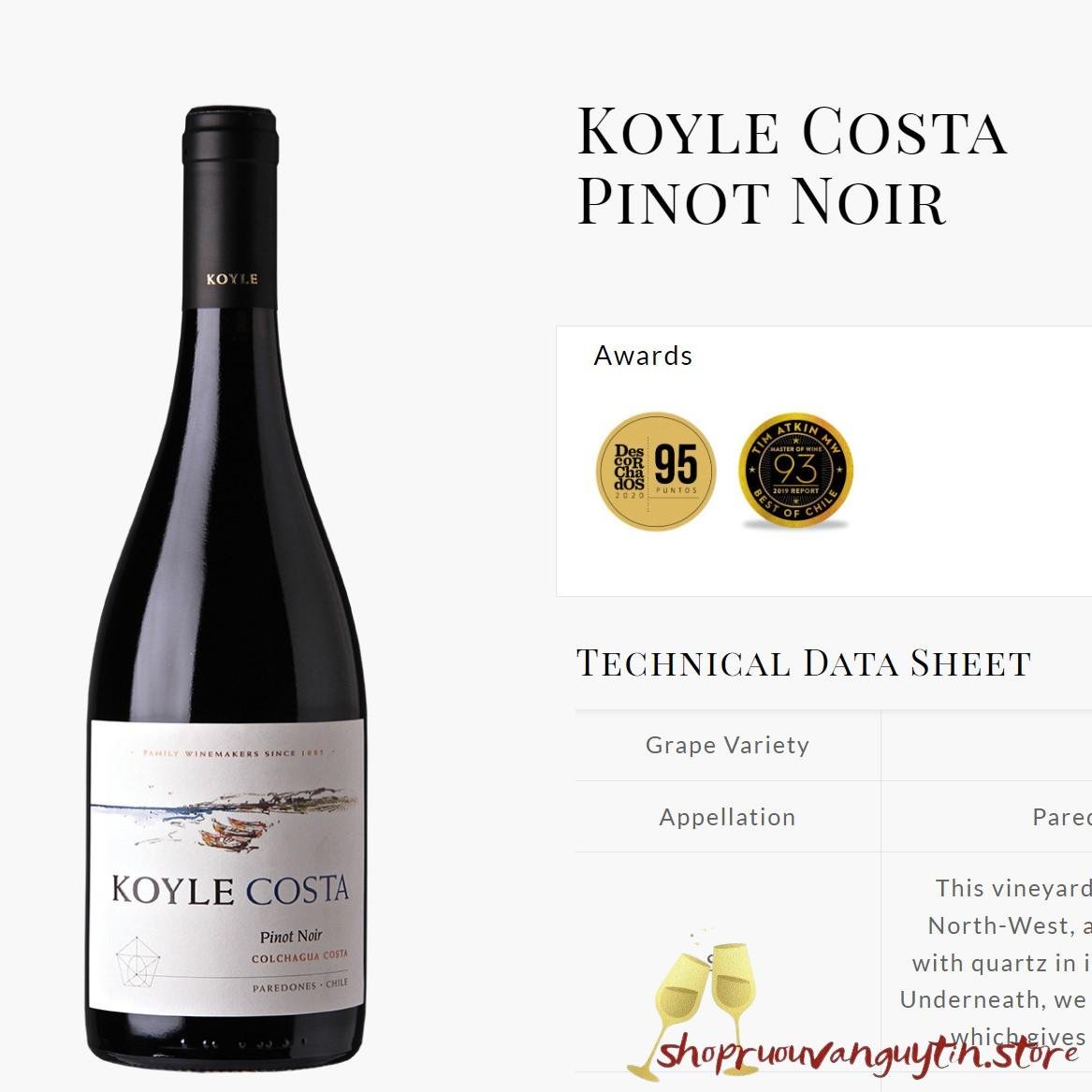 Koyle Costa Pinot Noir; KOYLE COSTA PINOT NOIR