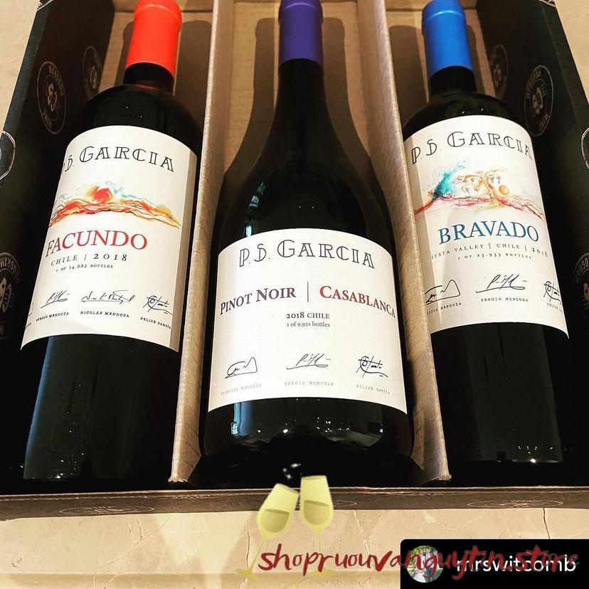 P.S. GARCÍA PINOT NOIR MALLECO; P.S. GARCÍA FACUNDO BLEND; P.S. GARCÍA BRAVADO BLEND