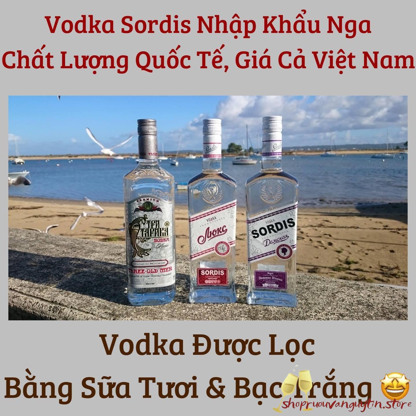 Vodka Sordis Three Old Man; Vodka Sordis Lux
