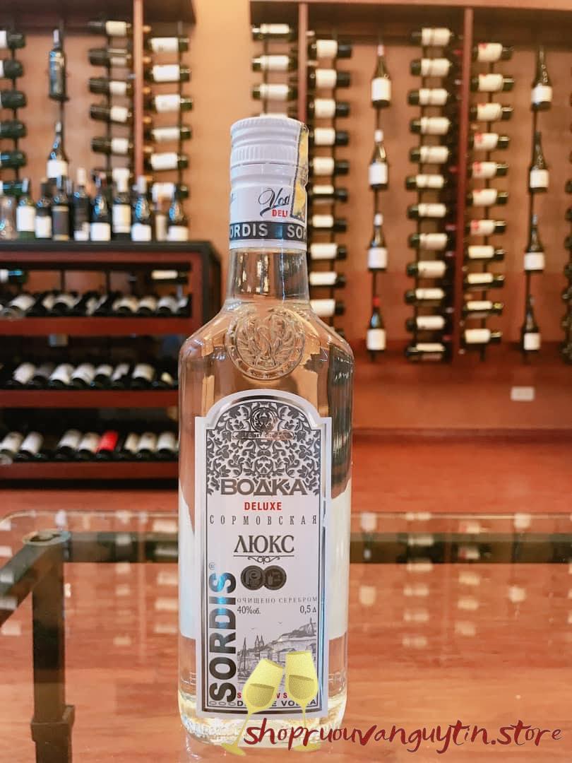 vodka sordis deluxe; vodka phượng hoàng bạc