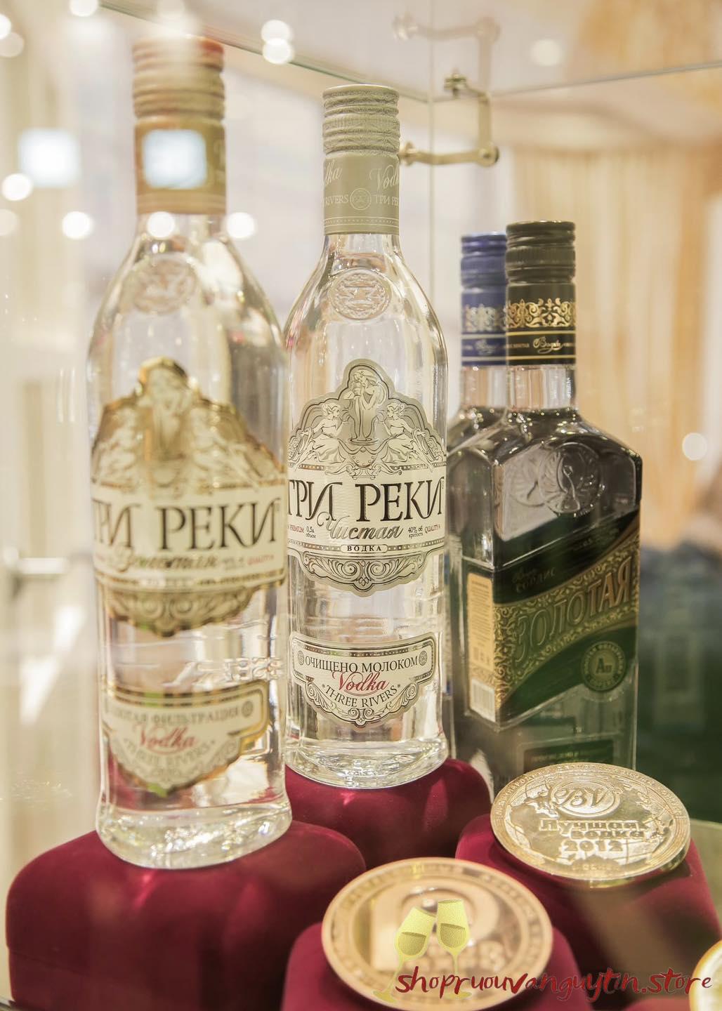 Vodka Sordis Three Rivers; vodka phượng hoàng trắng; vodka phượng hoàng vàng