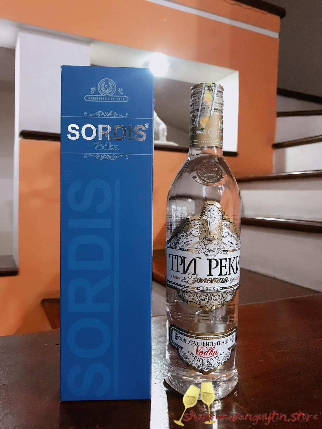 Vodka Sordis Three Rivers; vodka phượng hoàng trắng; vodka phượng hoàng vàng