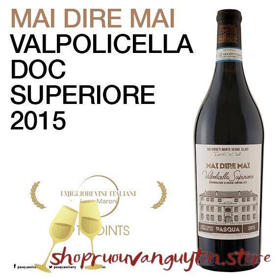 Rượu vang Ý Pasqua Mai Dire Mai Valpolicella Superiore 2015 DOC