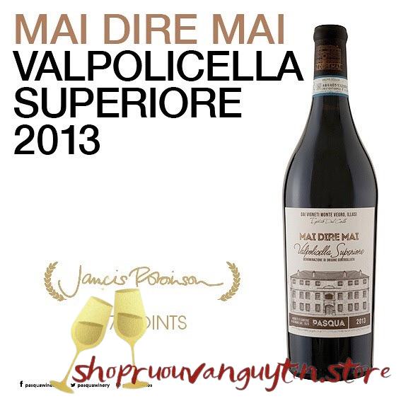 Rượu vang Ý Pasqua Mai Dire Mai Valpolicella Superiore 2015 DOC