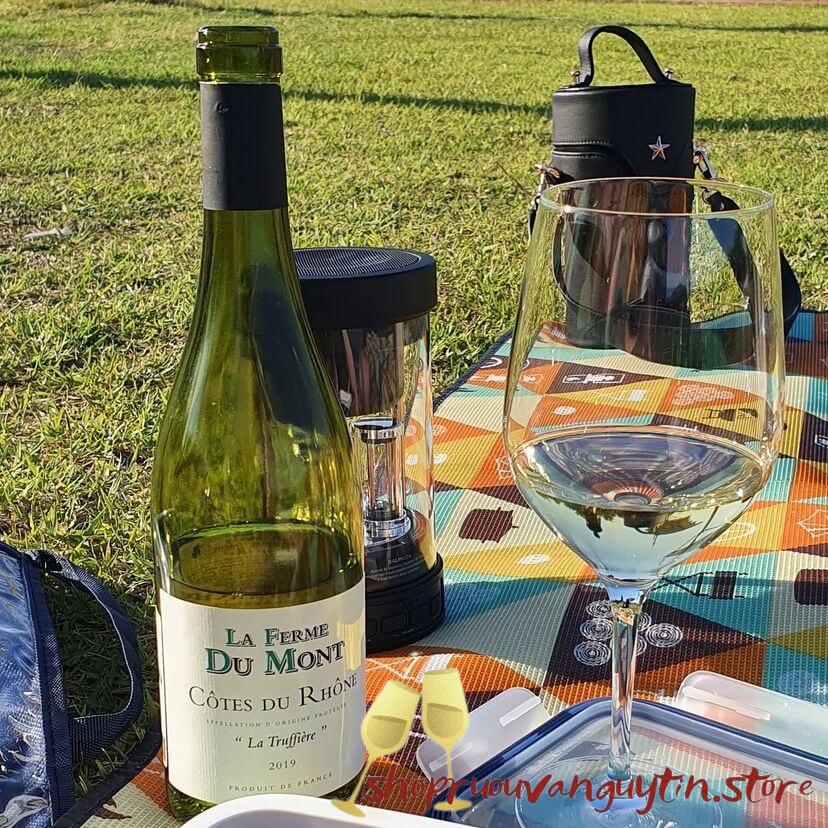 rượu vang trắng La Ferme du Mont Côtes Du Rhône La Truffiere.