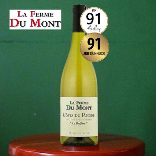 rượu vang trắng La Ferme du Mont Côtes Du Rhône La Truffiere.