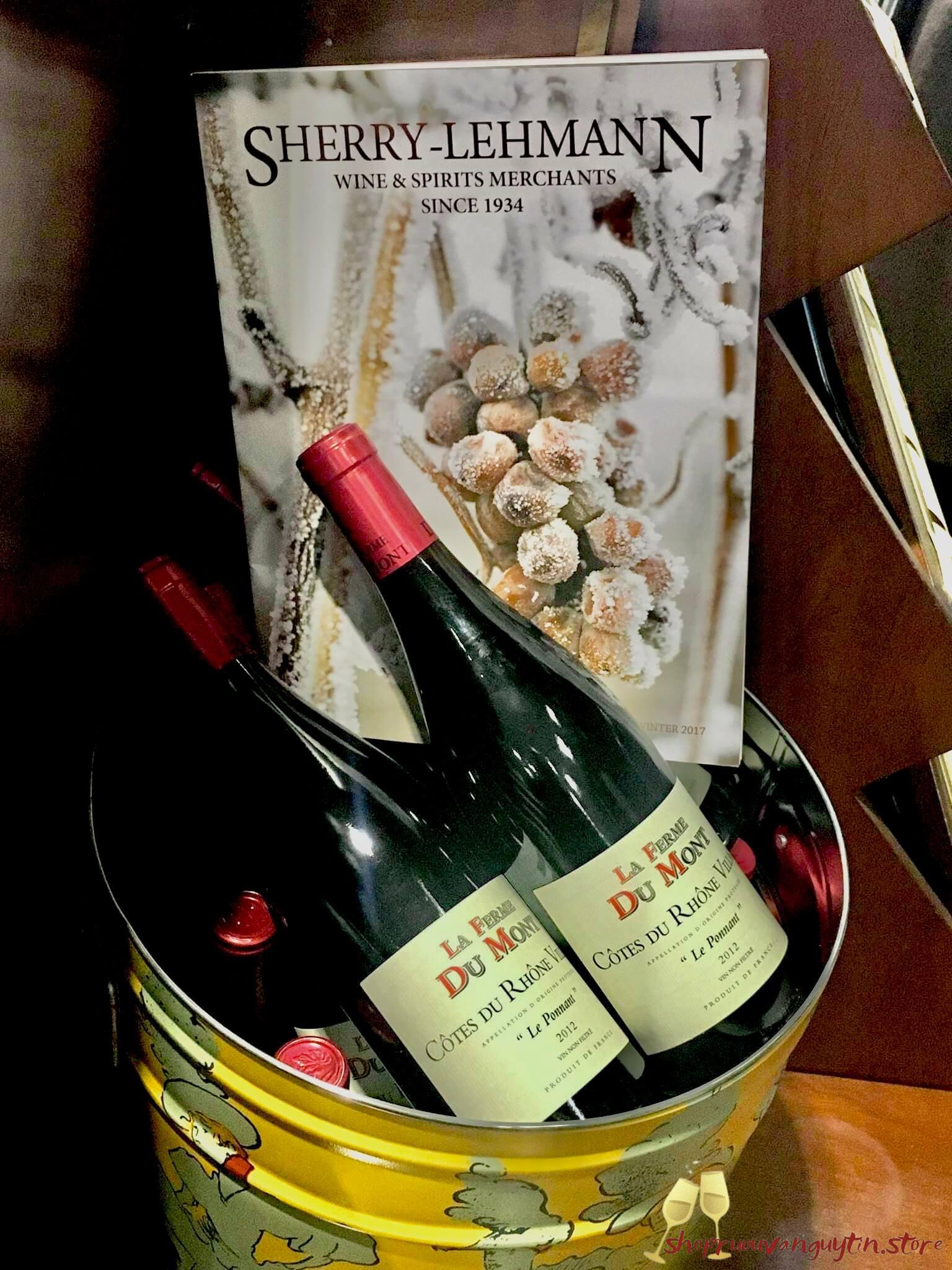 rượu vang Pháp La Ferme Du Mont – Côtes du Rhône Villages Le Ponnant