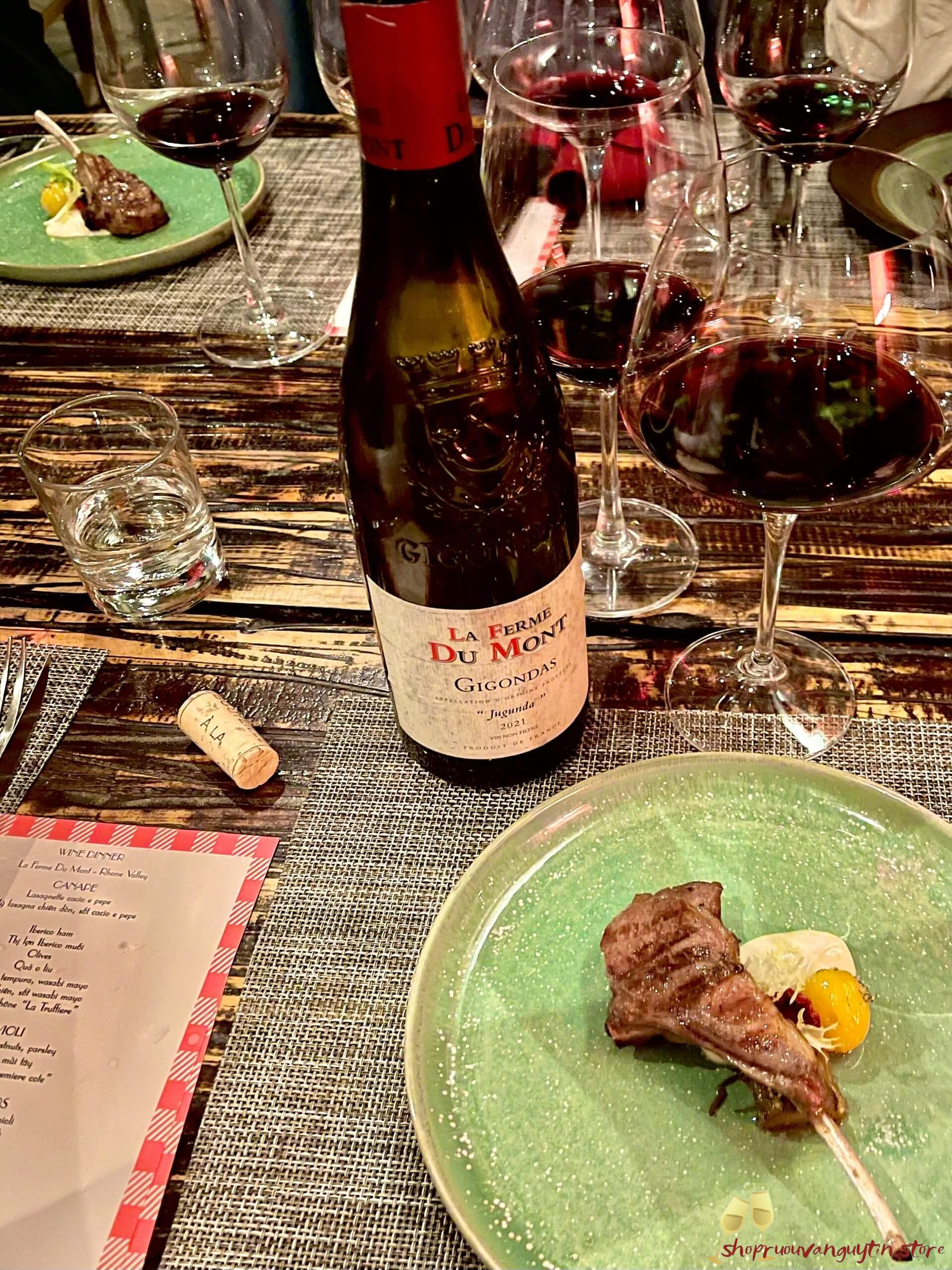 rượu vang Pháp La Ferme du Mont – Gigondas – Jugunda