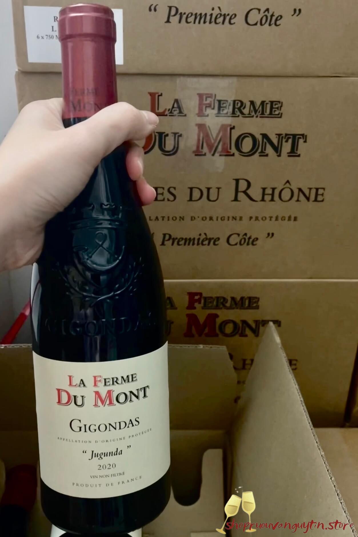 rượu vang Pháp La Ferme du Mont – Gigondas – Jugunda