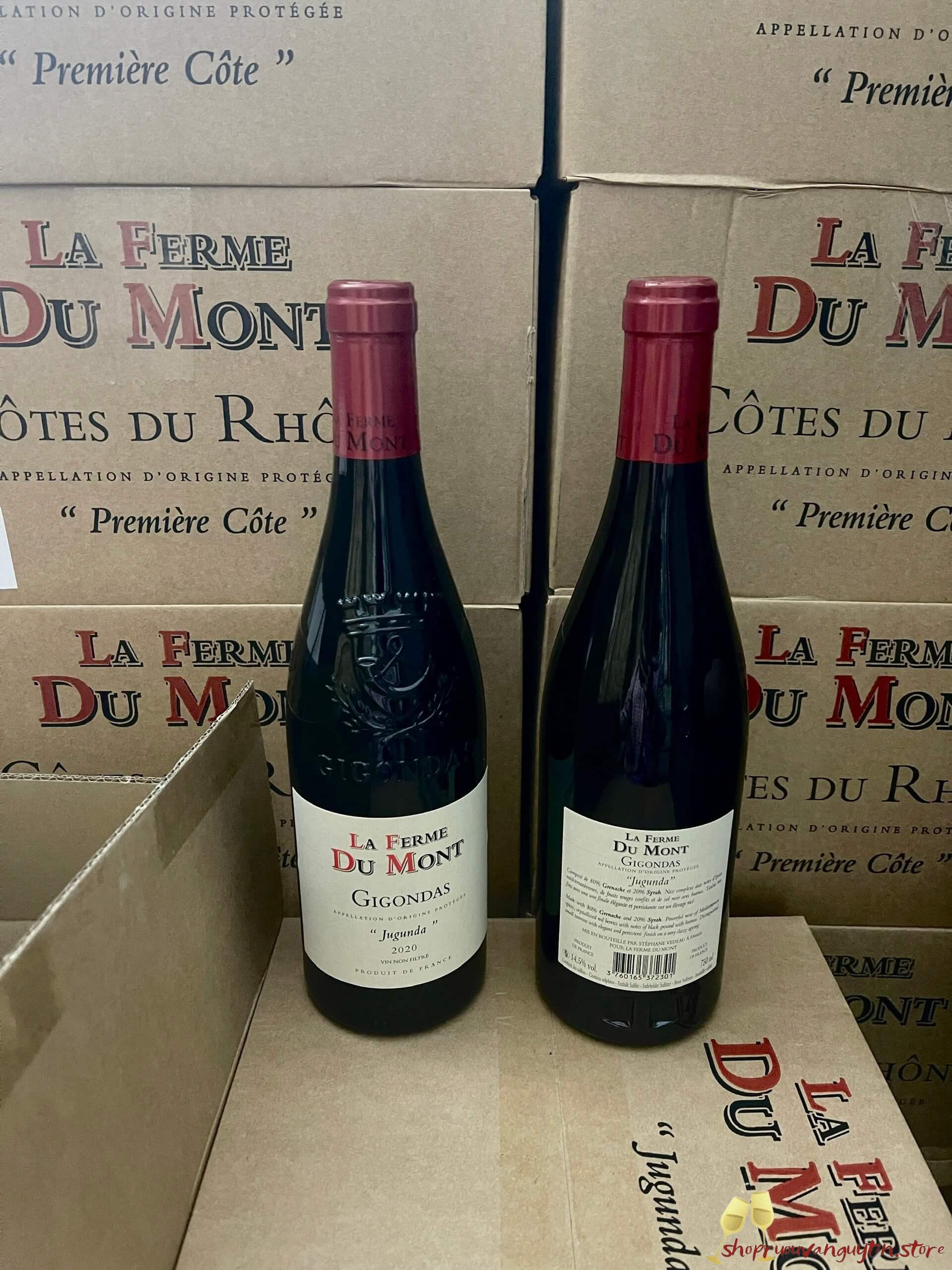 rượu vang Pháp La Ferme du Mont – Gigondas – Jugunda