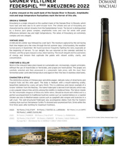 Rượu Vang Áo WACHAU GRÜNER VELTLINER FEDERSPIEL RIED KREUZBERG 2022