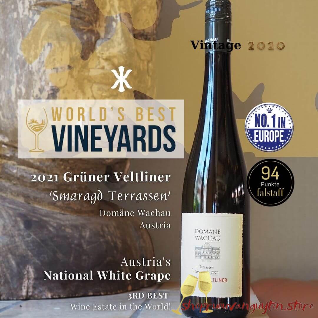 Rượu Vang Áo Wachau Grüner Veltliner Smaragd Terrassen 2022