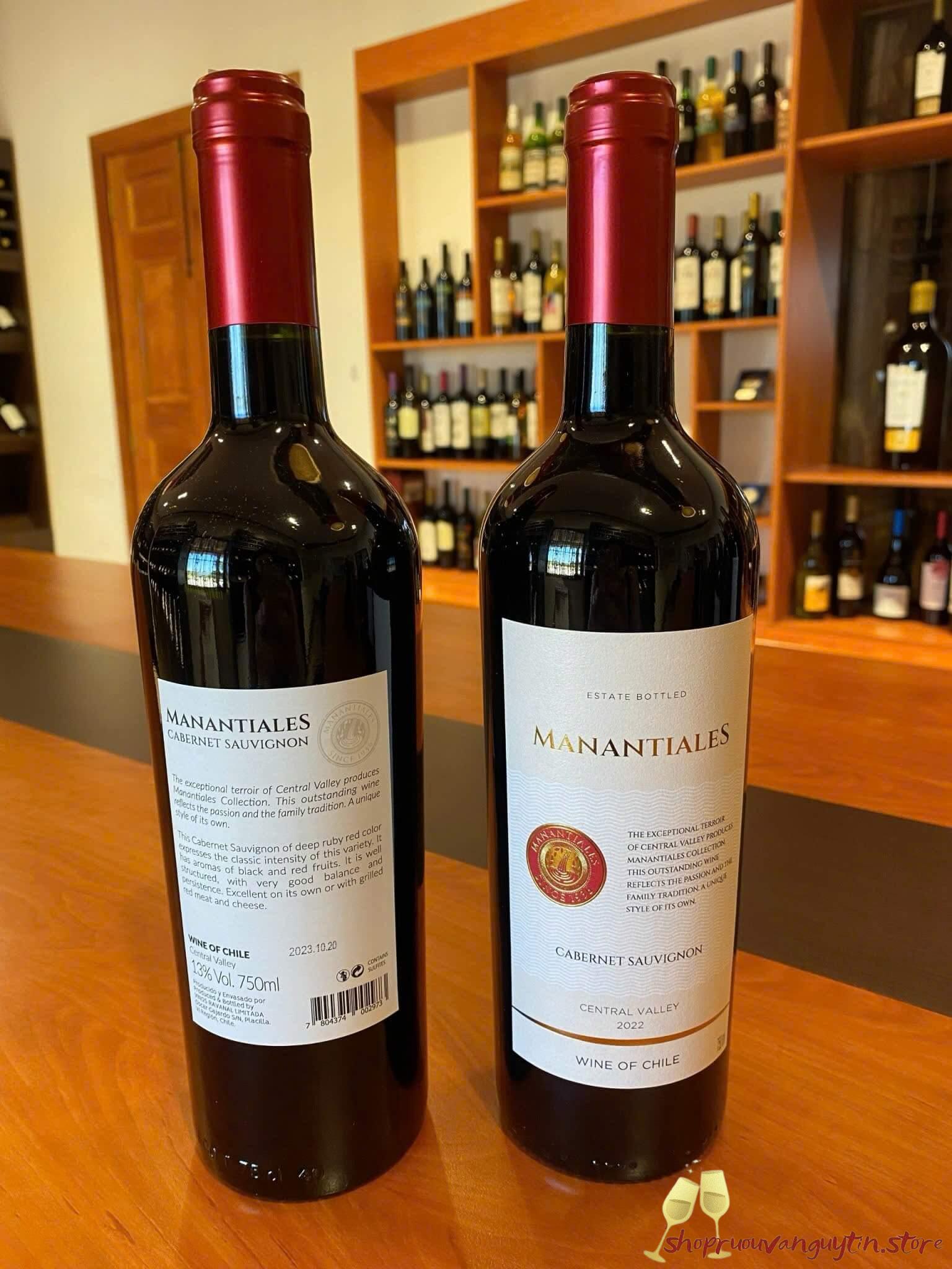 Rượu Vang Chile Manatiales Cabernet Sauvignon - Hình ảnh 2