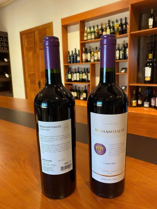 Rượu Vang Chile Manatiales Carmenere - Hình ảnh 2