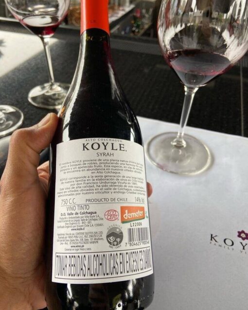 Rượu Vang Chile Koyle Cuvee Los Lingues Syrah - Hình ảnh 4