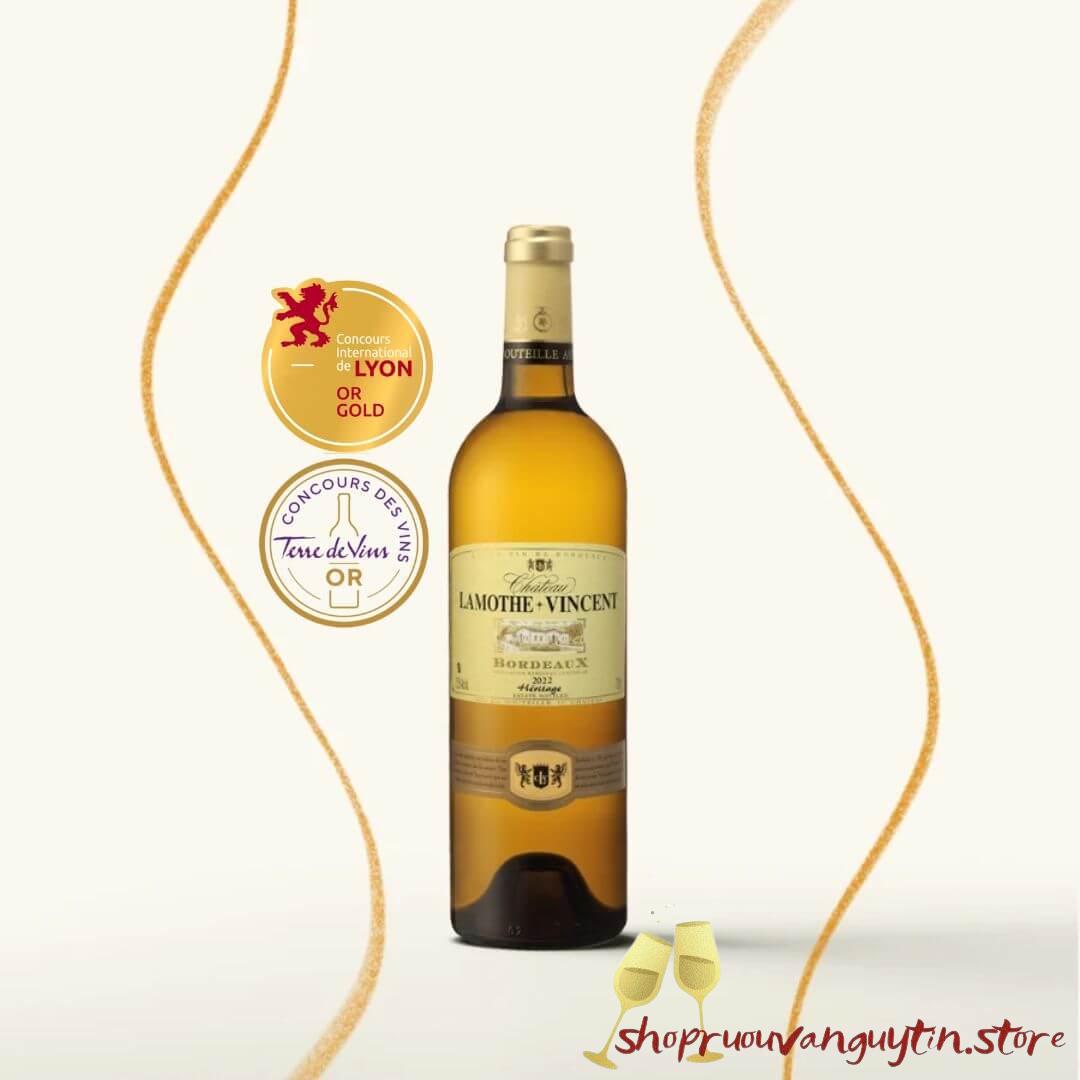 Rượu Vang Pháp Château Lamothe Vincent Héritage Blanc 2023 - Hình ảnh 4