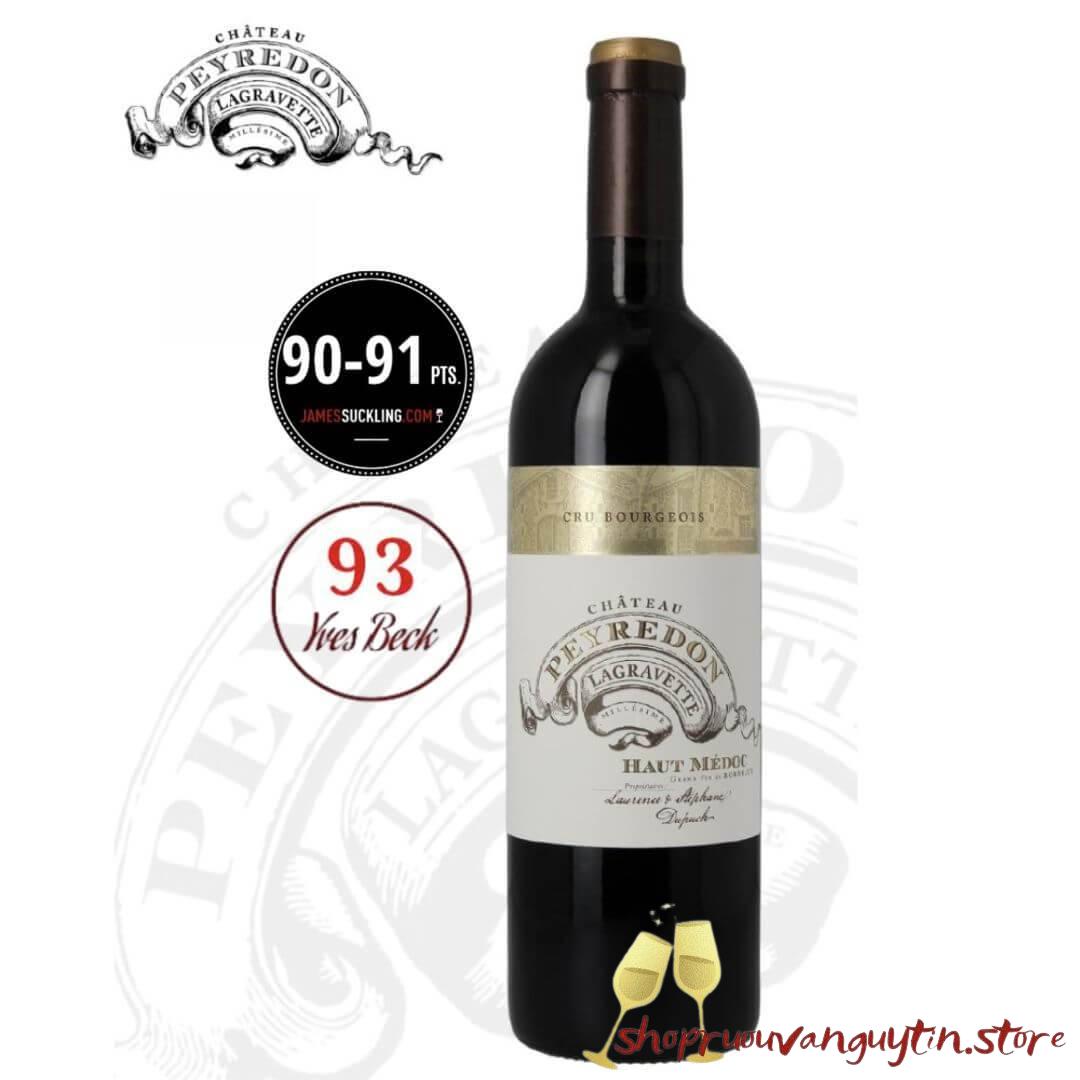 rượu vang Pháp Chateau Peyredon Lagravette Cru Bourgeois 2020