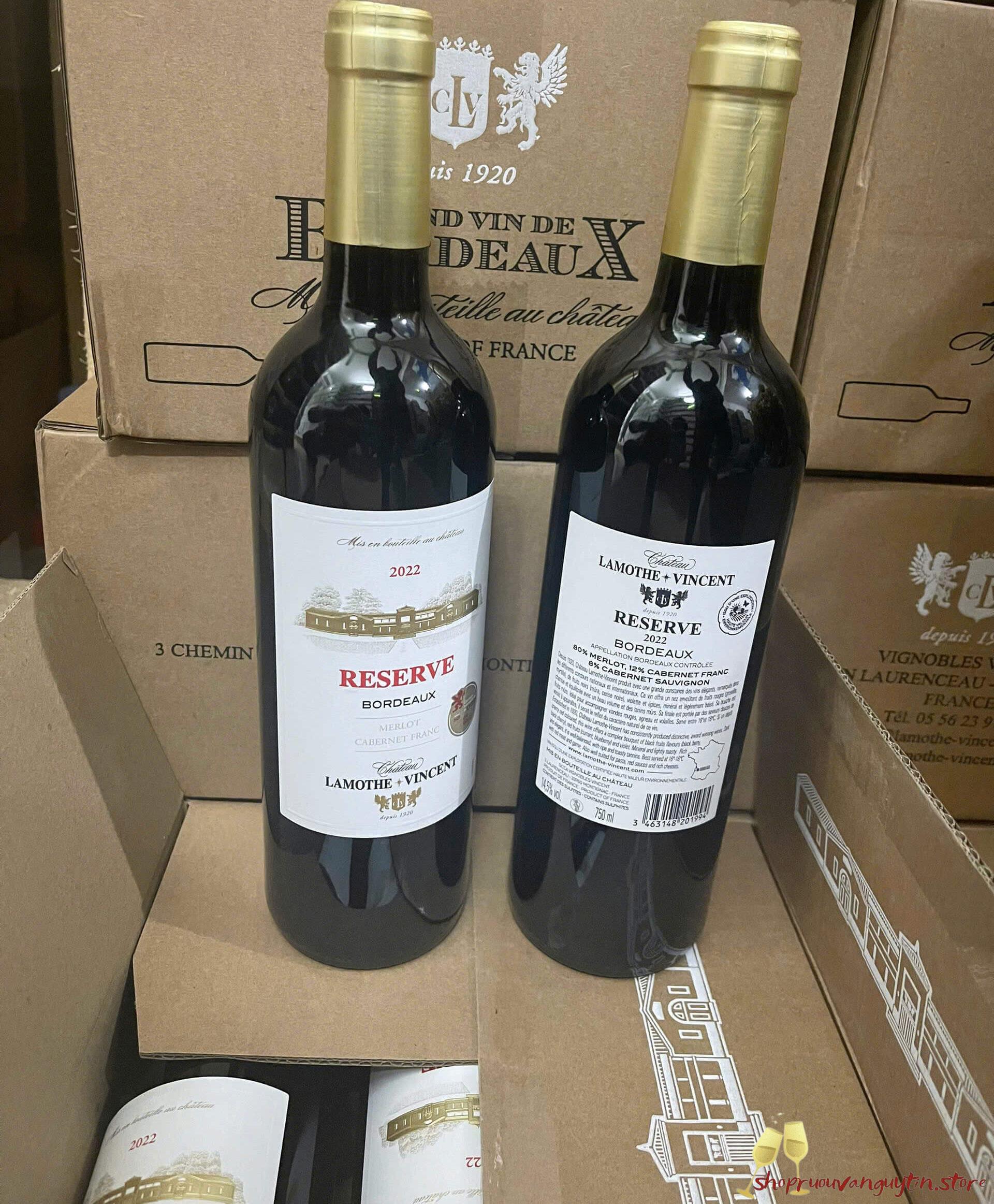 Rượu Vang Pháp Château Lamothe Vincent Réserve - Hình ảnh 3