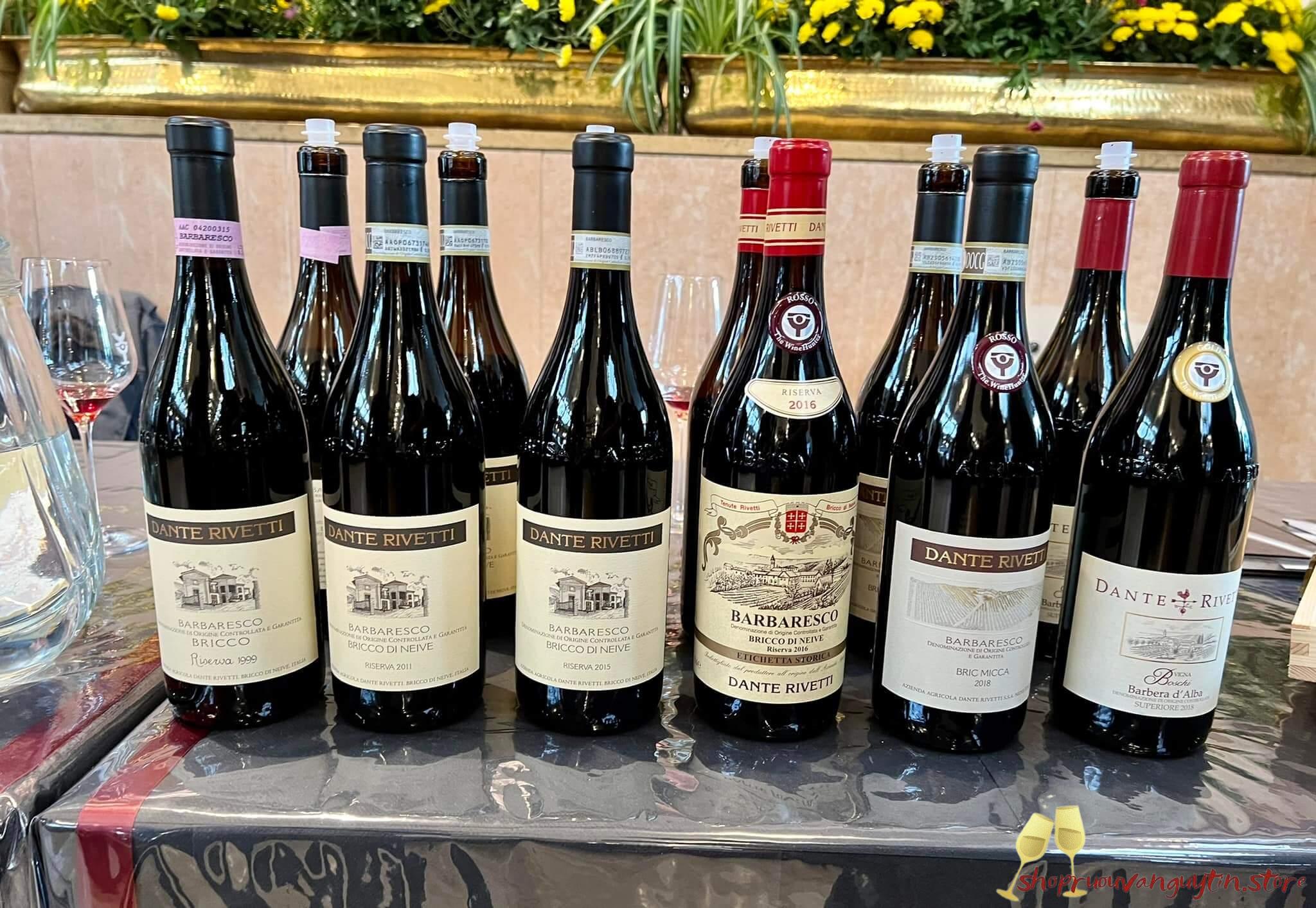 Rượu vang Ý Dante Rivetti