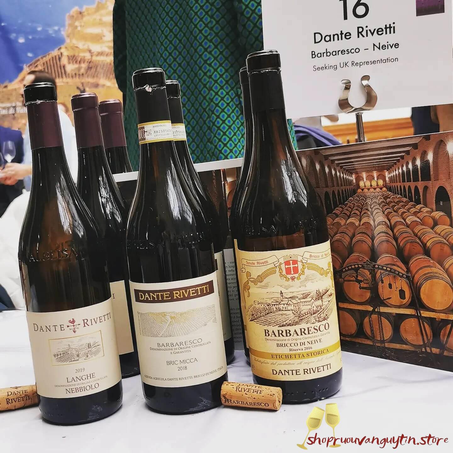 Rượu vang Ý Dante Rivetti