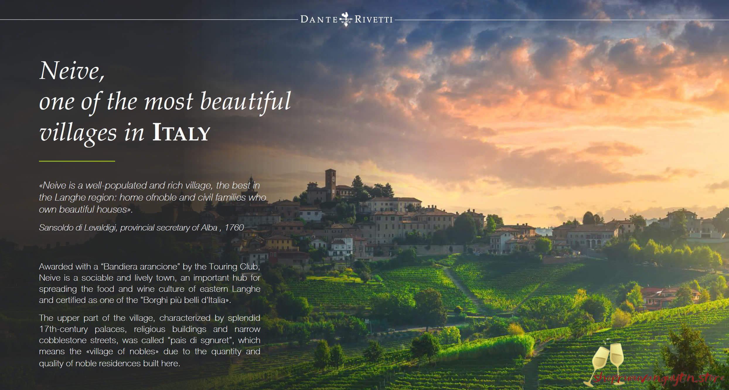 Rượu vang Ý Dante Rivetti