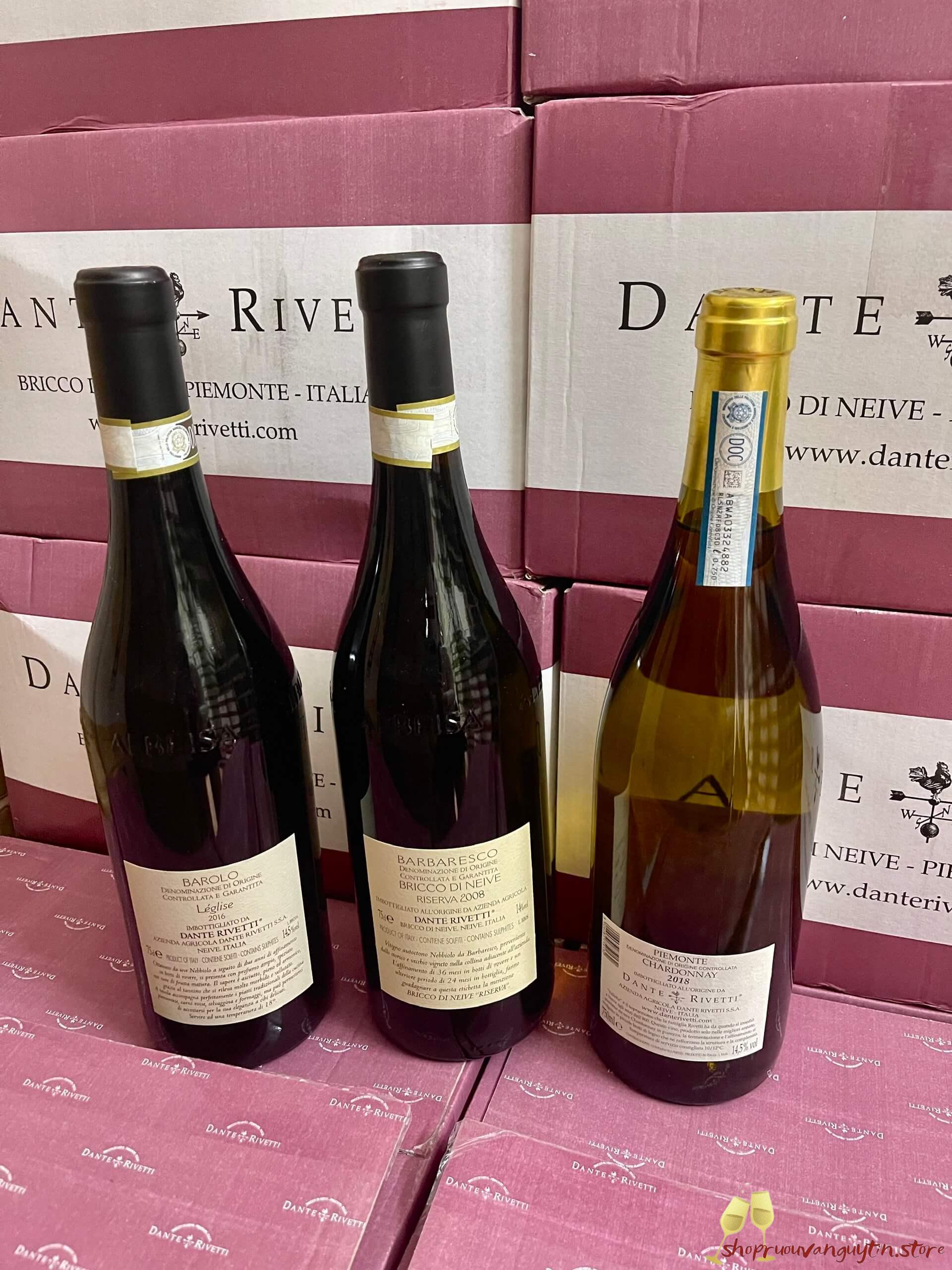 Rượu vang Ý Dante Rivetti