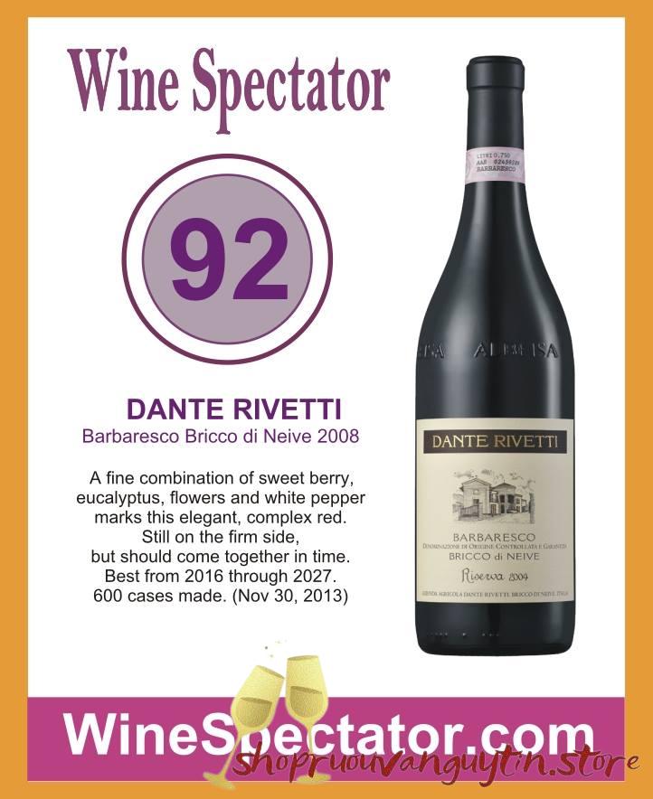 rượu vang Ý Dante Rivetti Barbaresco DOCG Riserva BRICCO DI NEIVE