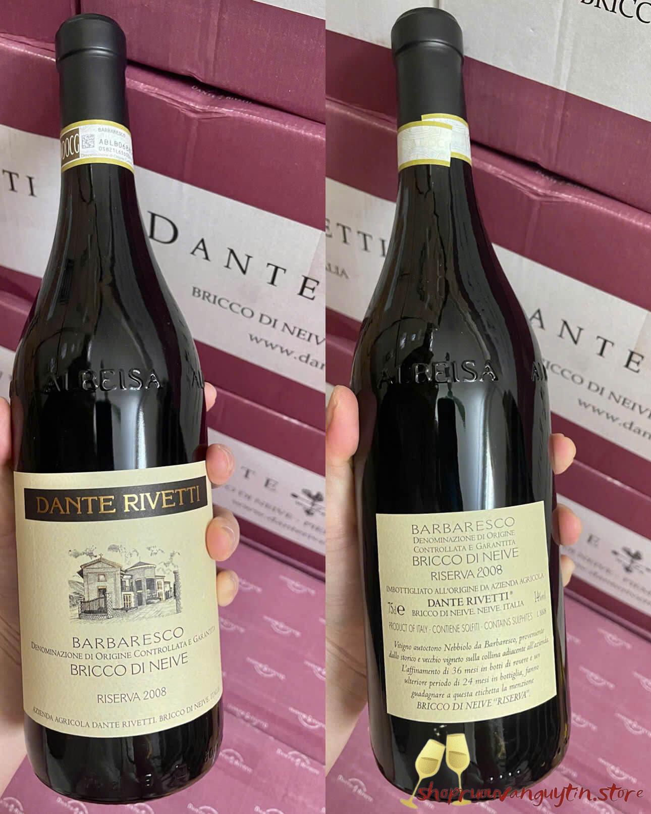 rượu vang Ý Dante Rivetti Barbaresco DOCG Riserva BRICCO DI NEIVE