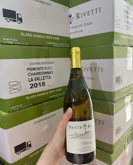 rượu vang Ý Dante Rivetti Chardonnay LA VALLETTA Piemonte DOC