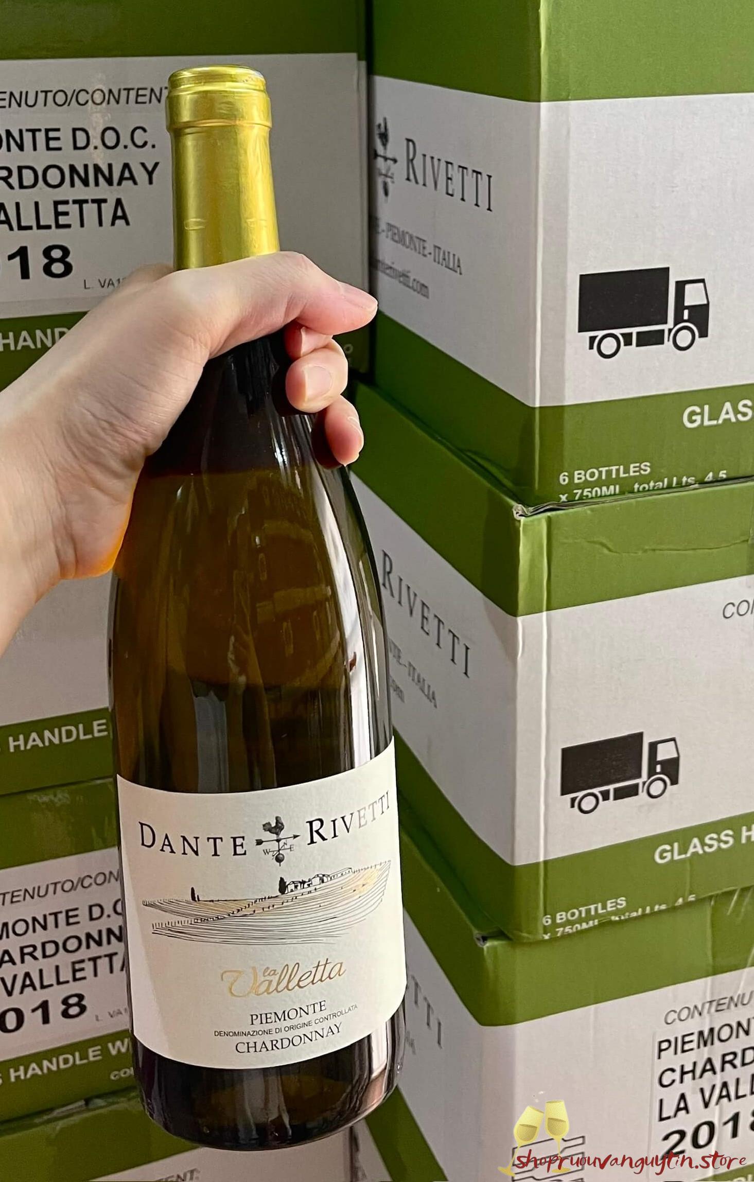 rượu vang Ý Dante Rivetti Chardonnay LA VALLETTA Piemonte DOC