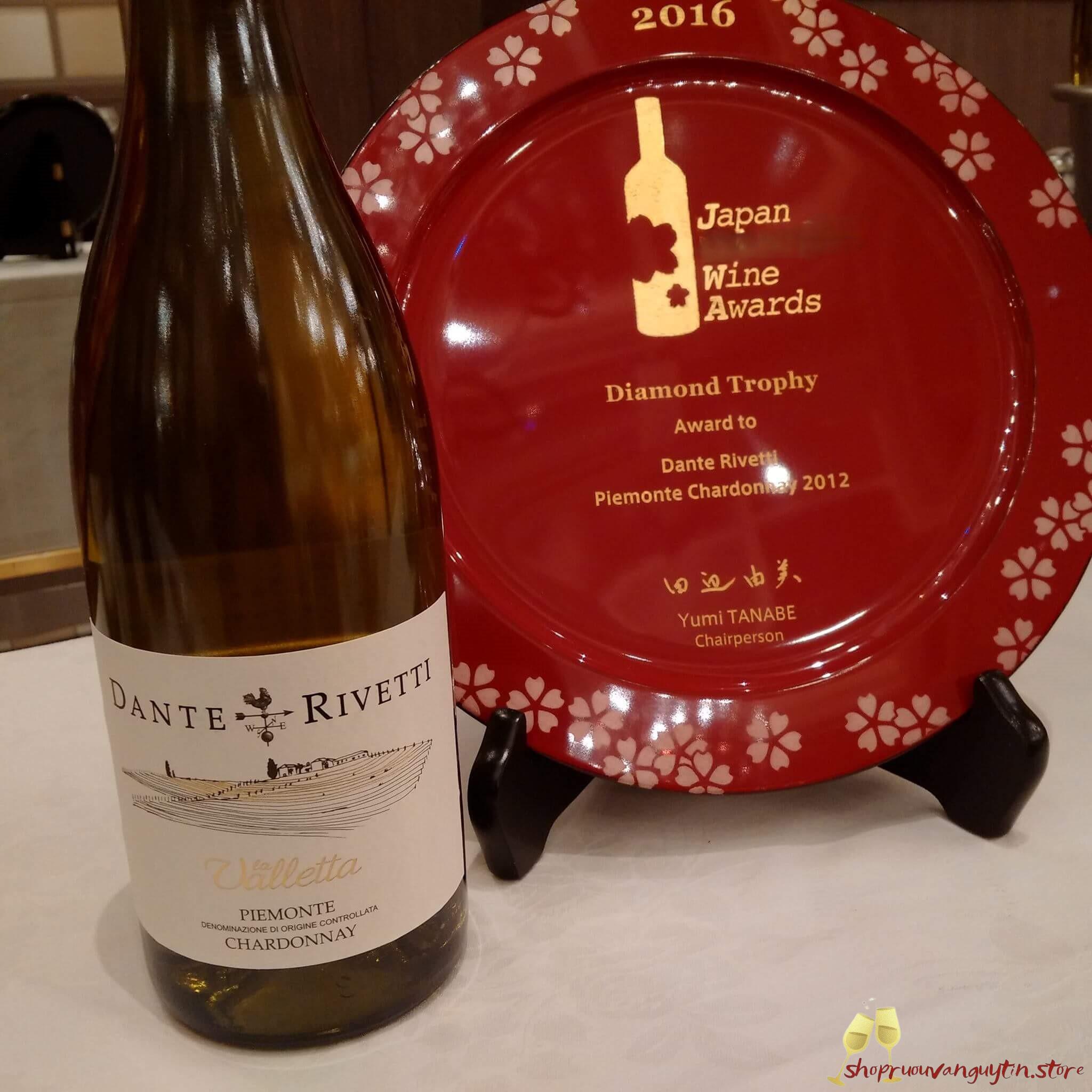 rượu vang Ý Dante Rivetti Chardonnay LA VALLETTA Piemonte DOC