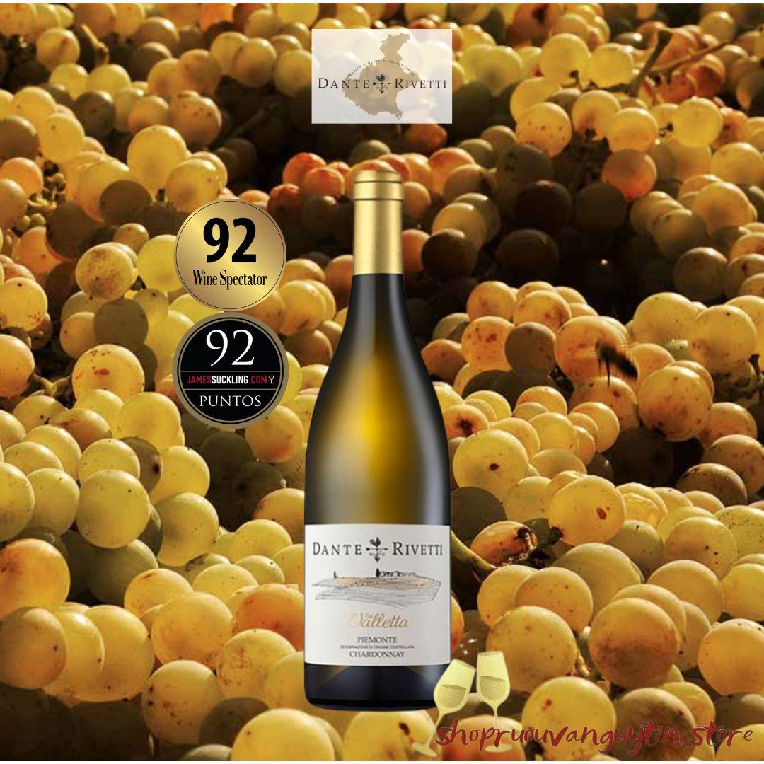 rượu vang Ý Dante Rivetti Chardonnay LA VALLETTA Piemonte DOC