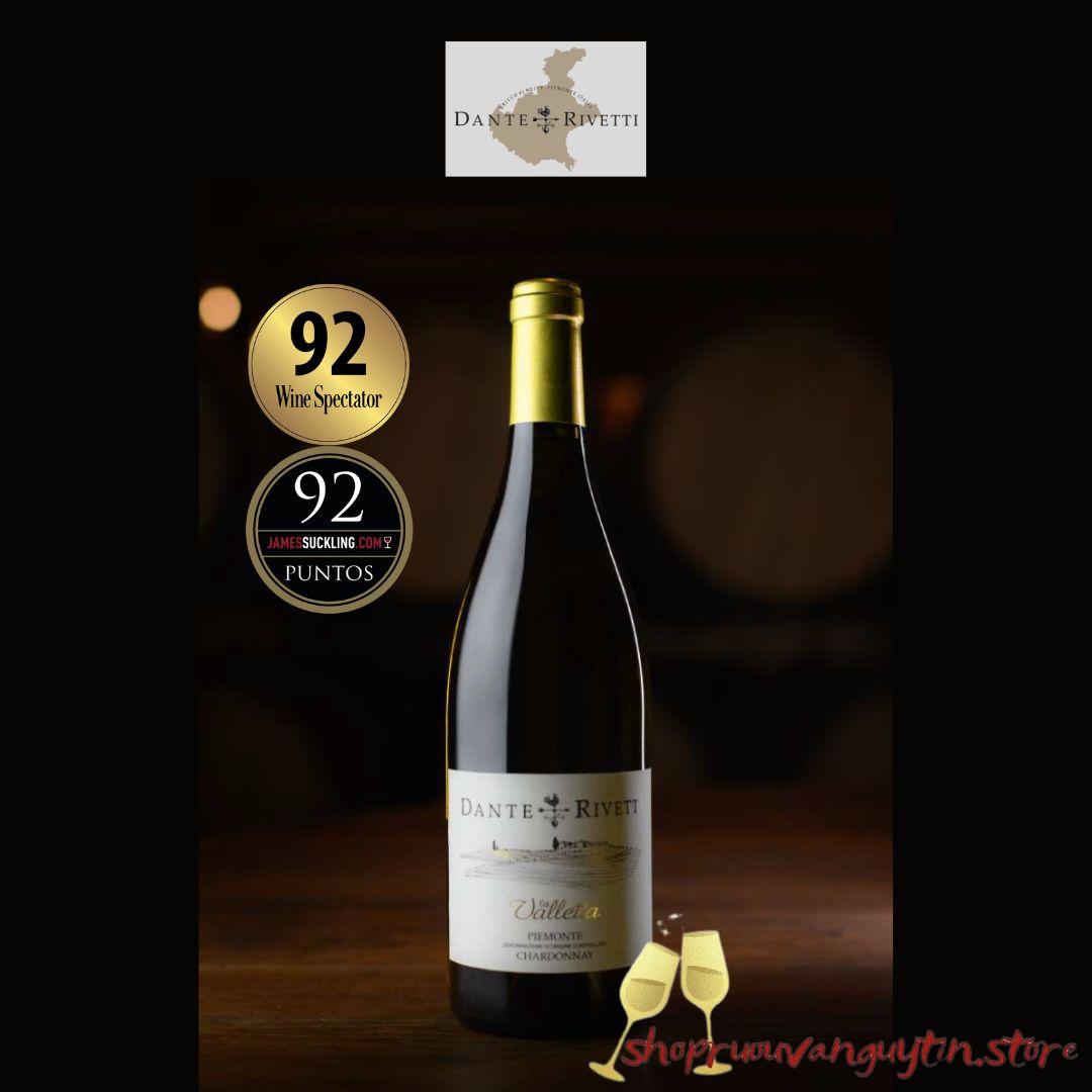 rượu vang Ý Dante Rivetti Chardonnay LA VALLETTA Piemonte DOC