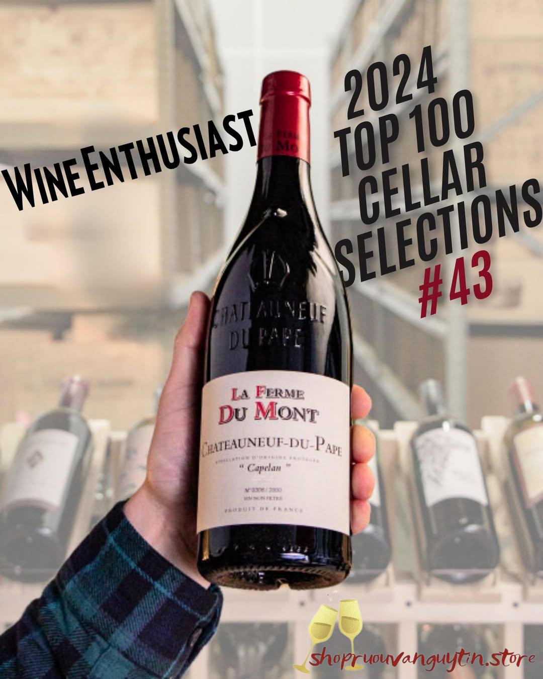 Rượu vang đỏ La Ferme du Mont Chateauneuf-du-Pape Capelan Rouge