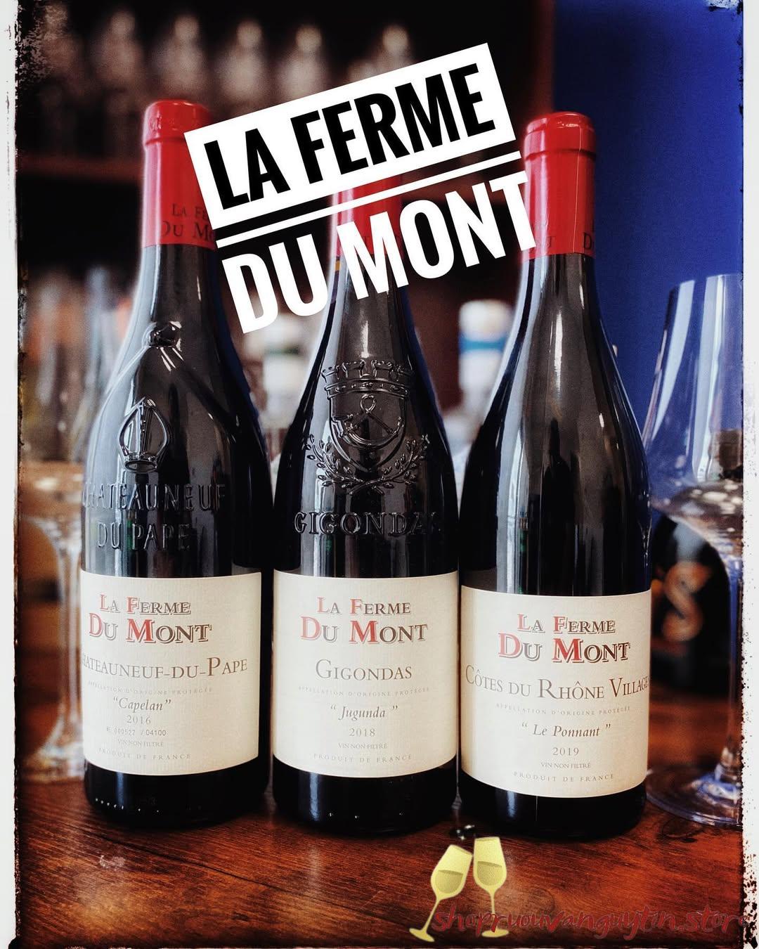 Rượu vang đỏ La Ferme du Mont Chateauneuf-du-Pape Capelan Rouge