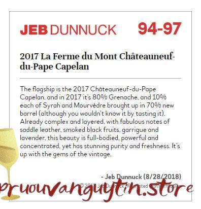 Rượu vang đỏ La Ferme du Mont Chateauneuf-du-Pape Capelan Rouge