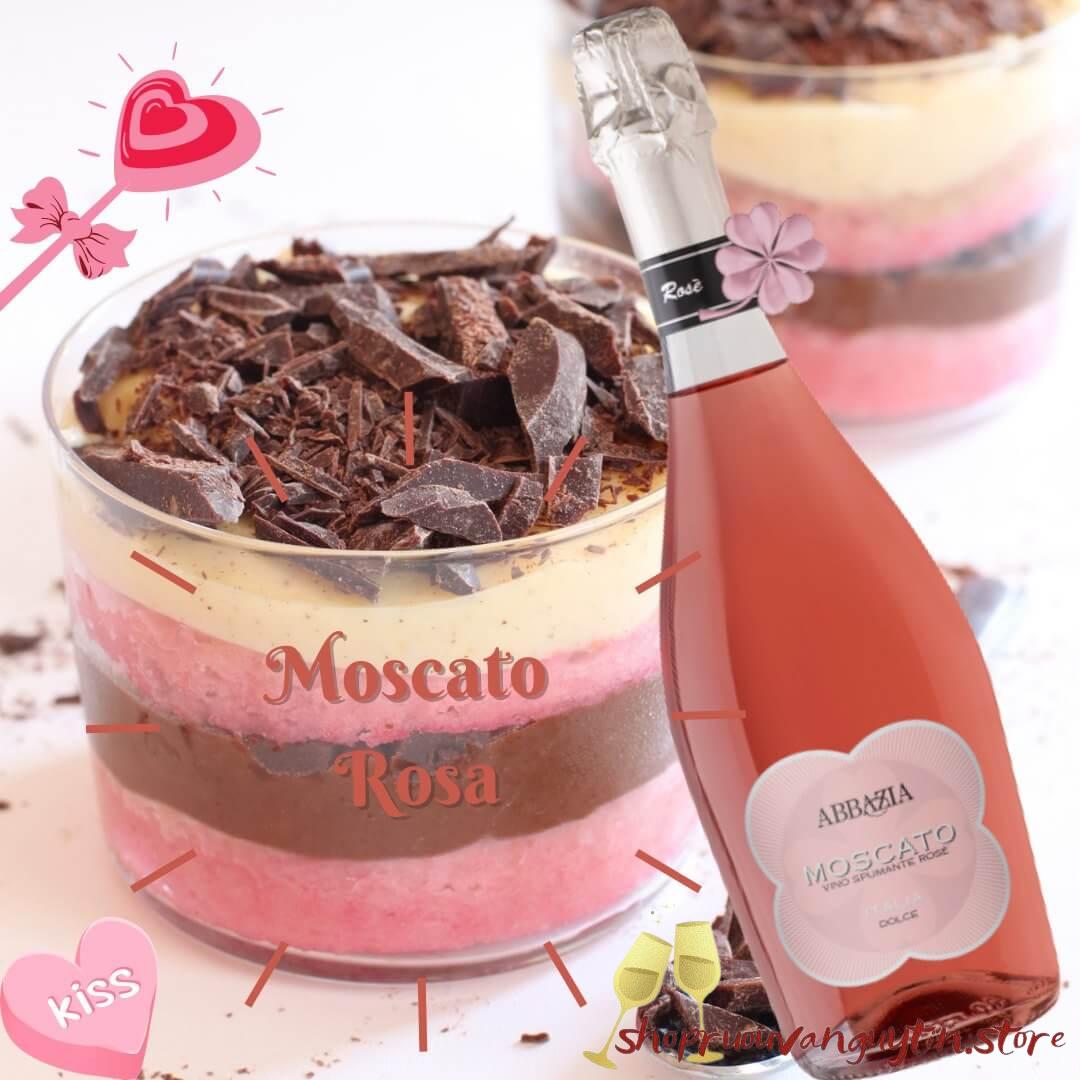 ABBAZIA MOSCATO SPUMANTE ROSÉ DOLCE (SWEET)