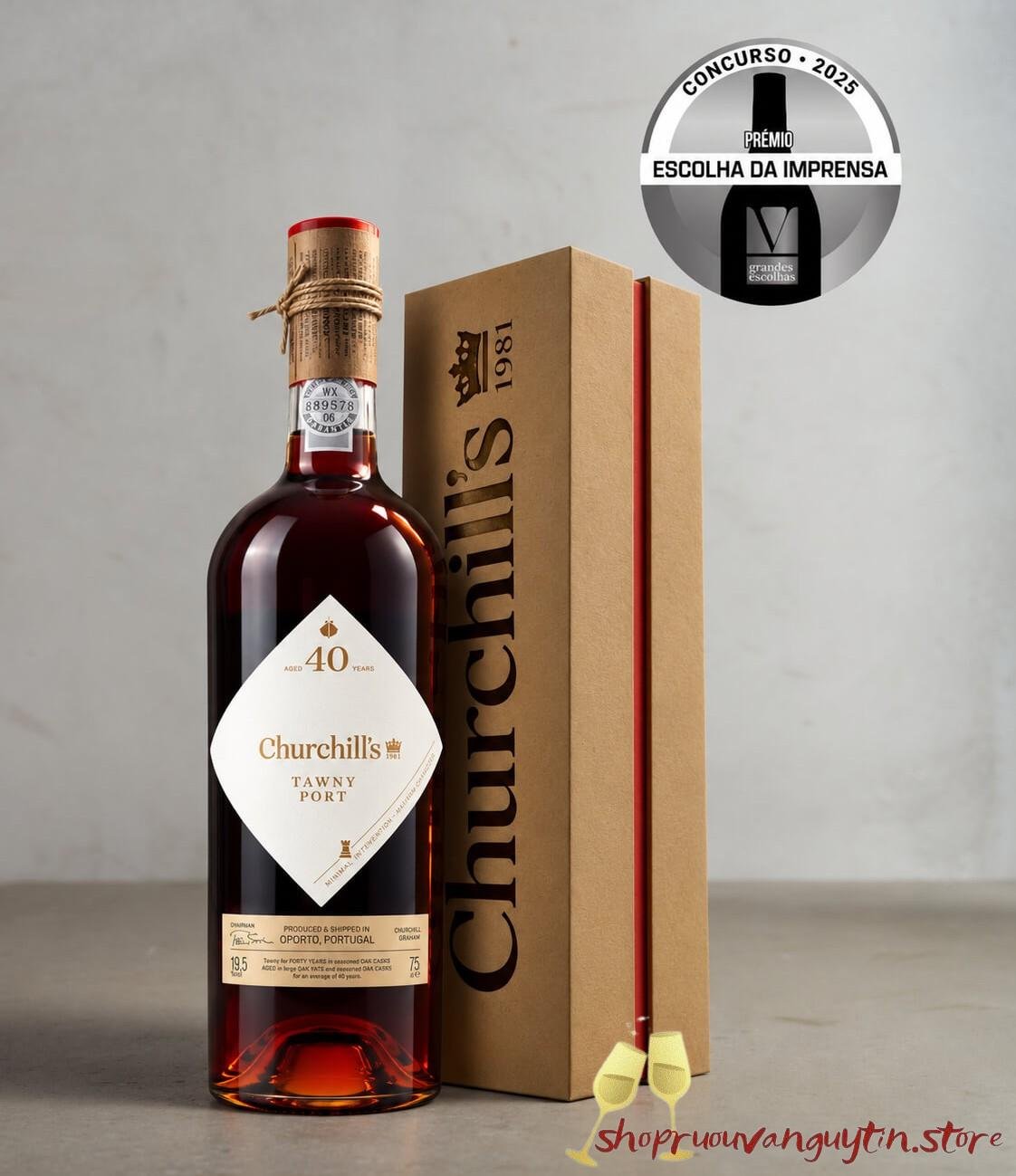 Rượu Vang Port Churchill’s 40 Year Old Tawny Port